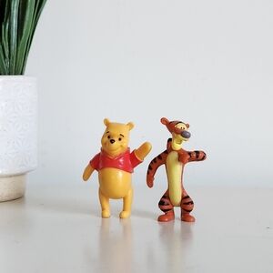 Disney Winnie The Pooh 2.25" Collectible Toy Figure , Happy Tiger figurine